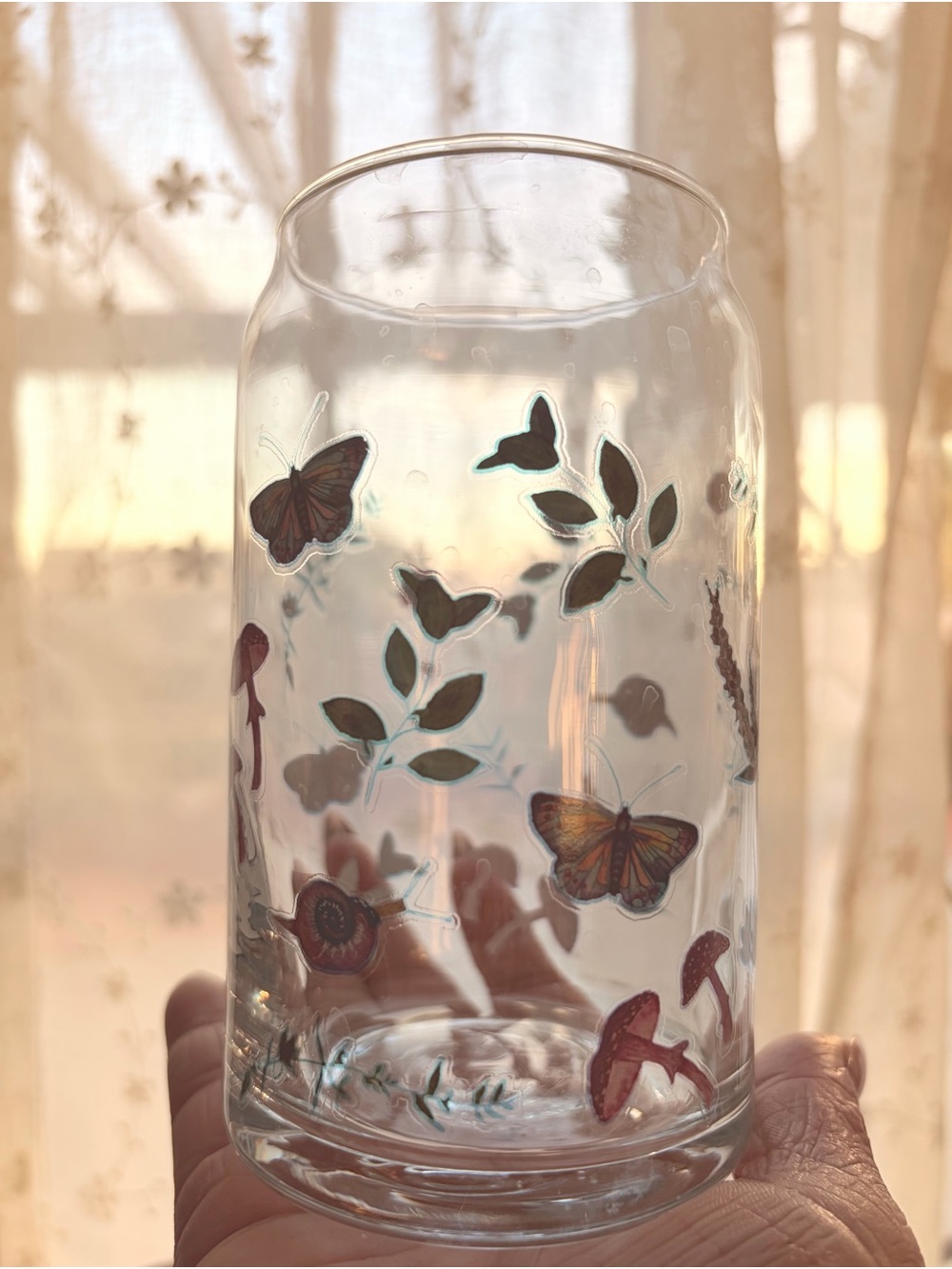 Cottagecore Glass Cup